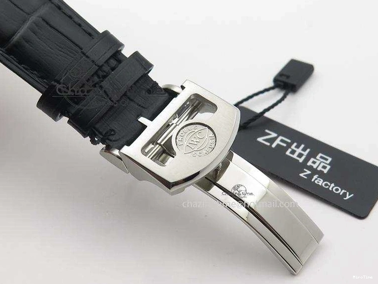 MIROTIME 0205 Practical Portuguese Real PR IW500109 ZF 1:1 Best Edition Black Dial On Black Leather Strap A52010 V 7308